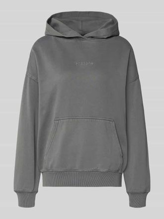 Pegador Oversized Hoodie mit Logo und K&auml;nguru-Tasche Modell CLARITA in Anthrazit, Gr&ouml;&szlig;e XL