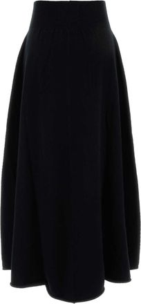Extreme Cashmere Womens Black Stretch Cashmere Blend N&acirc;&deg;498 Skirt Raven Maglieria Sweater