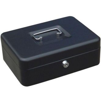 OEM Caja Fuerte Con Cerradura De Llave - Dimensiones 25 X 9 X 18 Cm, Fabricada En Acero Resistente, Ideal Para Cajas Registradoras U Oficinas