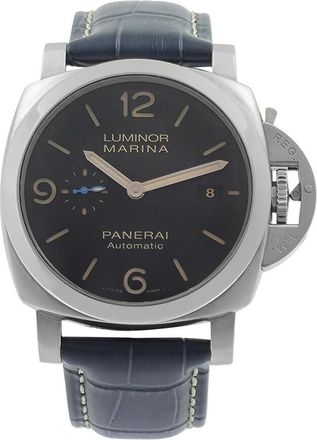 Officine Panerai Pre-owned Panerai Luminor Marina 1950 Black Dial Mens Watch PAM01312