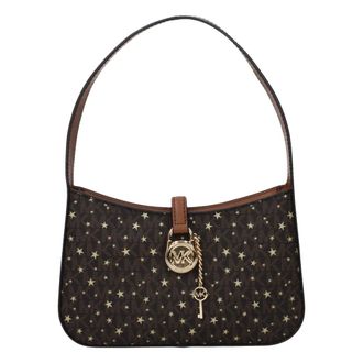 Michael Kors Lyra Kleine Schoudertas - Dames - Tassen - Bruin - Maat: ONE Size Leer