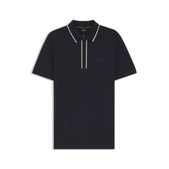 BOSS Active Slim-fit polo shirt in moisture-wicking stretch cotton