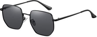 Generic Metal Polarized Sunglasses for Men and For Women, Outdoor Driving and Cycling Glasses (Color : D, Size : Medium)