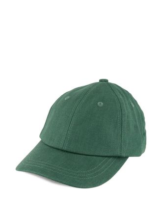 Frescobol Carioca Fernando linen baseball cap - men - Linen/Flax - One Size - Green