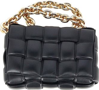 Bottega Veneta Black Lambskin Leather Chain Cassette Bag (Authentic Pre-Loved)