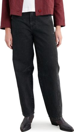 Seasalt Cornwall Gwenver Tapered Ankle Jeans in Washed Black at Nordstrom, Size 10 Us