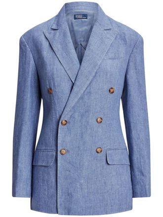Polo Ralph Lauren Blazer met dubbele rij knopen - Blauw