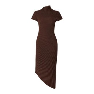 Cult Gaia Dames, Jurken, Bruin, Maat: XS Viscose