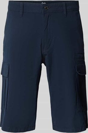 s.Oliver Black Label Relaxed Fit Cargo-Bermudas aus Baumwoll-Elasthan-Mix in Marine, Gr&ouml;&szlig;e 31
