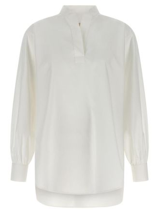 Valentino White Band Collar Top