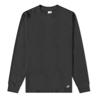 New Balance Made in USA Long Sleeve Thermal T-Shirt Black MT23546-BK