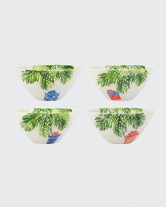 Vietri Nutcrackers Assorted Cereal Bowls, Set of 4
