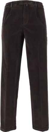 BRIGLIA 1949 Broeken, Heren, Bruin, 2Xl, Katoen, Bg 21 Straight Broeken