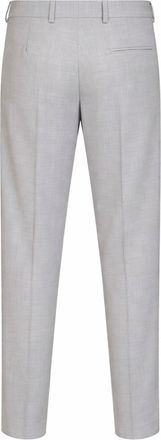 Maison Margiela Mens Trousers Two-Tone Grey Virgin-Wool Blend Polyester