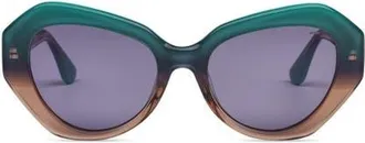 Italia Independent Chicca Sunglasses in Turquoise Pink Gradient at Nordstrom