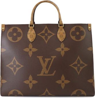 Louis Vuitton Monogram Monogram Reverse Monogram Reverse Handbag Tote Bag (Pre-Owned)