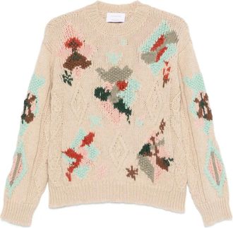 Daniele Fiesoli intarsia-knit sweater - Neutrals