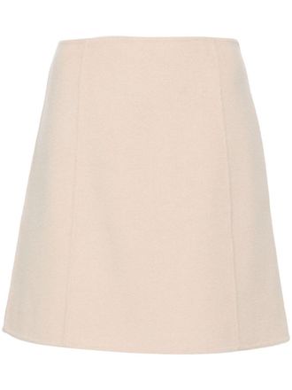 Claudie Pierlot straight mini skirt - Neutrals