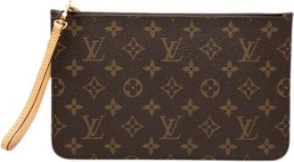 Louis Vuitton Pre-owned Clutches, female, Brown, Size: ONE SIZE Pre-owned Monogram Pouch