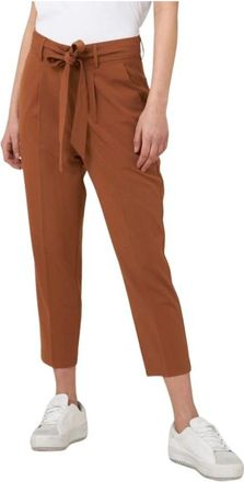 Gas Geknipte broek - Dames - Vrijetijds broeken - Bruin - W26 - Polyester - Broeken