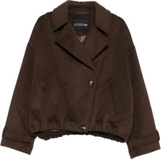 Arma Jassen, Dames, Bruin, XL, Wol, Silas Wool Jacket