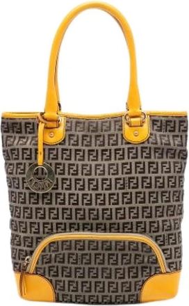 Fendi Pre-owned Tote Bags, female, Brown, Size: ONE SIZE Pre-owned Vintage Tote