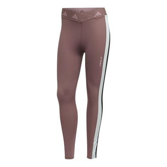 adidas (WMNS) adidas Hyperglam Training Techfit 7/8 Leggings Asia Sizing Purple White Black HZ6954