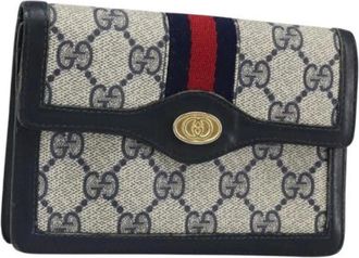 Gucci Pre-owned Wallets, female, Blue, Size: ONE SIZE Pre-owned Vintage Wallet