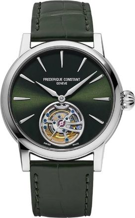 Frederique Constant Manufacture Tourbillon Automatic Green Dial Mens Watch FC-980GR3H6