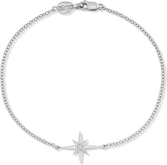 Dower & Hall 14k Gold & Diamond Single North Star Bracelet