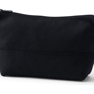 Lands End Zipper Canvas Pouch in Black/black at Nordstrom