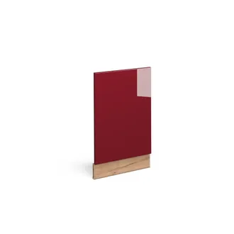 Vicco Panel Frontal Fame-line, Rojo Burdeos Alto Brillo, 45 Cm Sin Encimera, Vicco