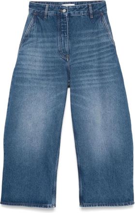 STUDIO NICHOLSON Chalco Wijde Pijpen Jeans - Dames - Loose Fit Jeans - Blauw - 2XS - Denim - Jeans