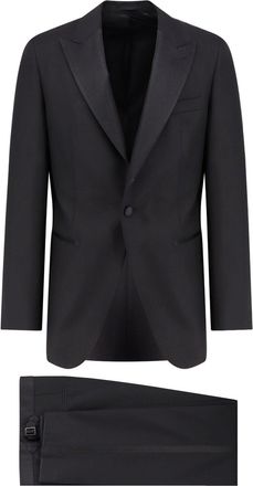 HUGO BOSS Harvers Virgin Wool And Silk Tuxedo-Uomo