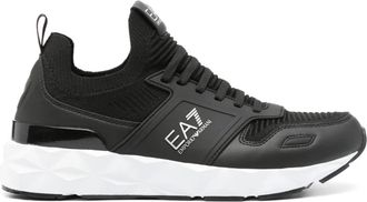 Emporio Armani Black Sophisticated Textured Sole Sneakers