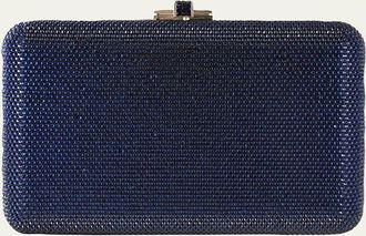 Judith Leiber Slim Slide Crystal Evening Clutch Bag