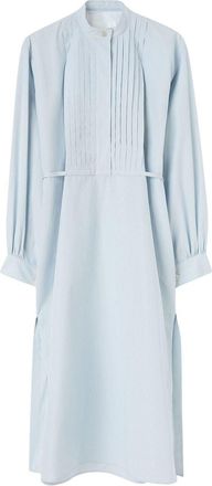 Jil Sander long-sleeve cotton midi dress - women - Cotton - 38 - White