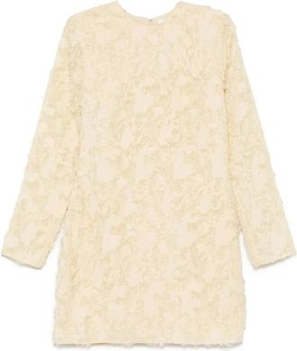 Sams&oslash;e & Sams&oslash;e Sacatalpa Jurk met Lange Mouwen - Dames - Korte kleedjes - Beige - XS - Kleedjes