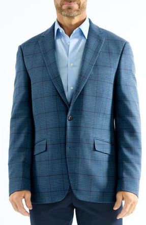 The Savile Row Company Mayfair Windowpane Sport Coat in Blue at Nordstrom Rack, Size 36Short