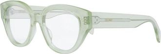 Celine CL50132I081 Cat-Eye Acetate Eyeglasses - Green