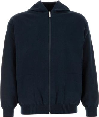 Herno Laminar Hoodie - Heren - Vesten met rits - Blauw - XL - Katoen - Hoodies & sweatvesten