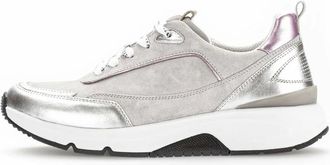 Gabor Rollingsoft Sneaker - Dames - Schoenen - Grijs - Maat: 38 EU Leer