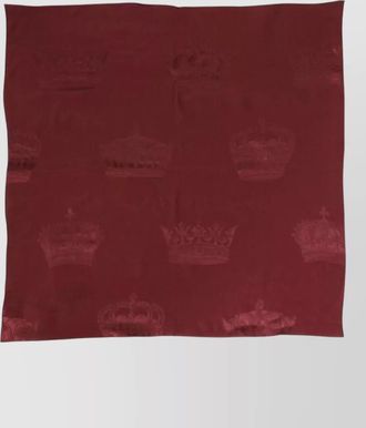 Dolce & Gabbana silk crown-print square scarf