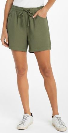 Liverpool L.A. Pull-On Woven Shorts in Martini Olive at Nordstrom, Size X-Small