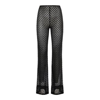 Missoni Wide Trousers, female, Black, Size: XS Flared Trousers