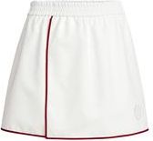Brunello Cucinelli Mini skirt with logo in White at Nordstrom, Size 36 It