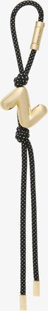 Michael Kors Initial Gold-Tone and Speckled Cord Bag Charm