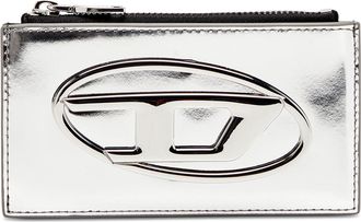 Diesel Card holder in mirror leather - Card cases - Woman - Silver