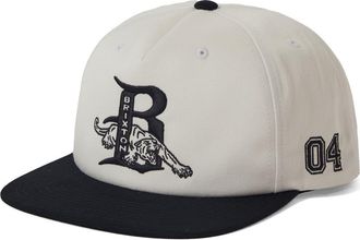 Brixton Predator Embroidered Snapback Baseball Cap in Off White/Black at Nordstrom