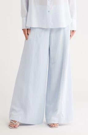 TWP Demie Linen Blend Wide Leg Pants in Ancient Water at Nordstrom Rack, Size 12